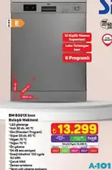 SEG BM 6001X INOX BULAŞIK MAKİNESİ 6 PROGRAMLI